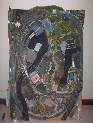 View of layout from above