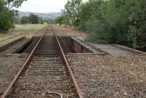 Wodonga North - old mainline looking south, 2011-2013