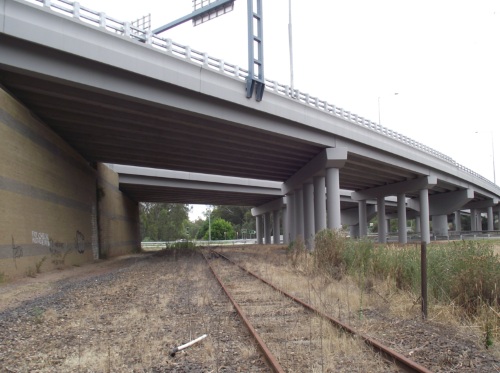 Wodonga North - old mainline Freeway overpass, 2011-2013
