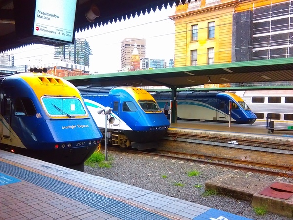3 XPTs, Sydney Central, 2019-03-08