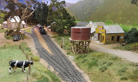 Country hamlet and station siding.