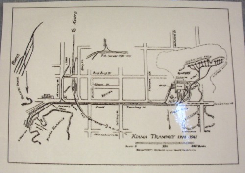 Kiama Narrow Guage Stone Tramways Map