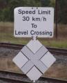 Yarrawonga railway sign - Apr 2012