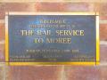 Rail service commemorative plaque, Moree, 2019-03-10