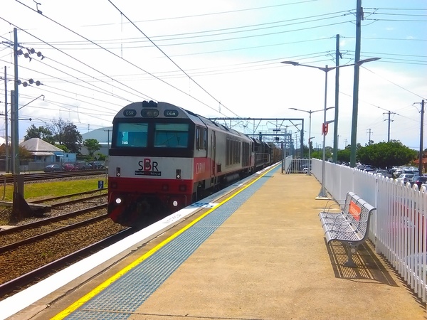 Southbound SCT/SBR freight train (1 of 4), Broadmeadow, 2019-03-13